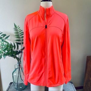 Xersion neon coral/pink zip up
